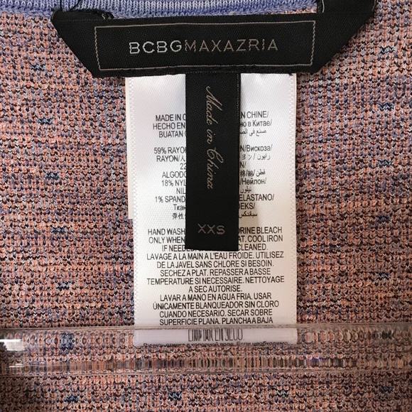 BCBGMAXAZRIA Purple Plunge Body-con Dress Size XXS - Picture 6 of 7